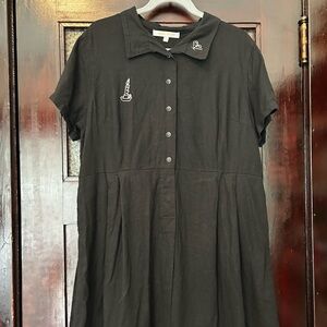 Moth to a Flame Collared Dress Tuesday Bassen